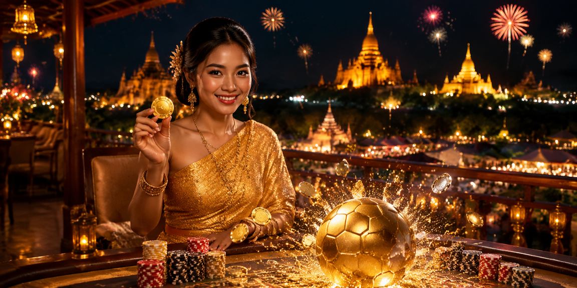 ညမြို့တော်မှာ ဘောလုံးလောင်းကစားနေသူများ
